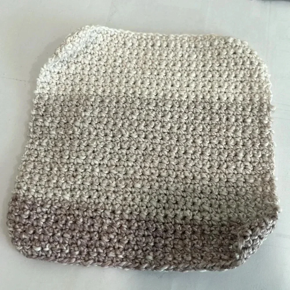 Hand Crocheted Washcloth/Dishcloth - Set of 3